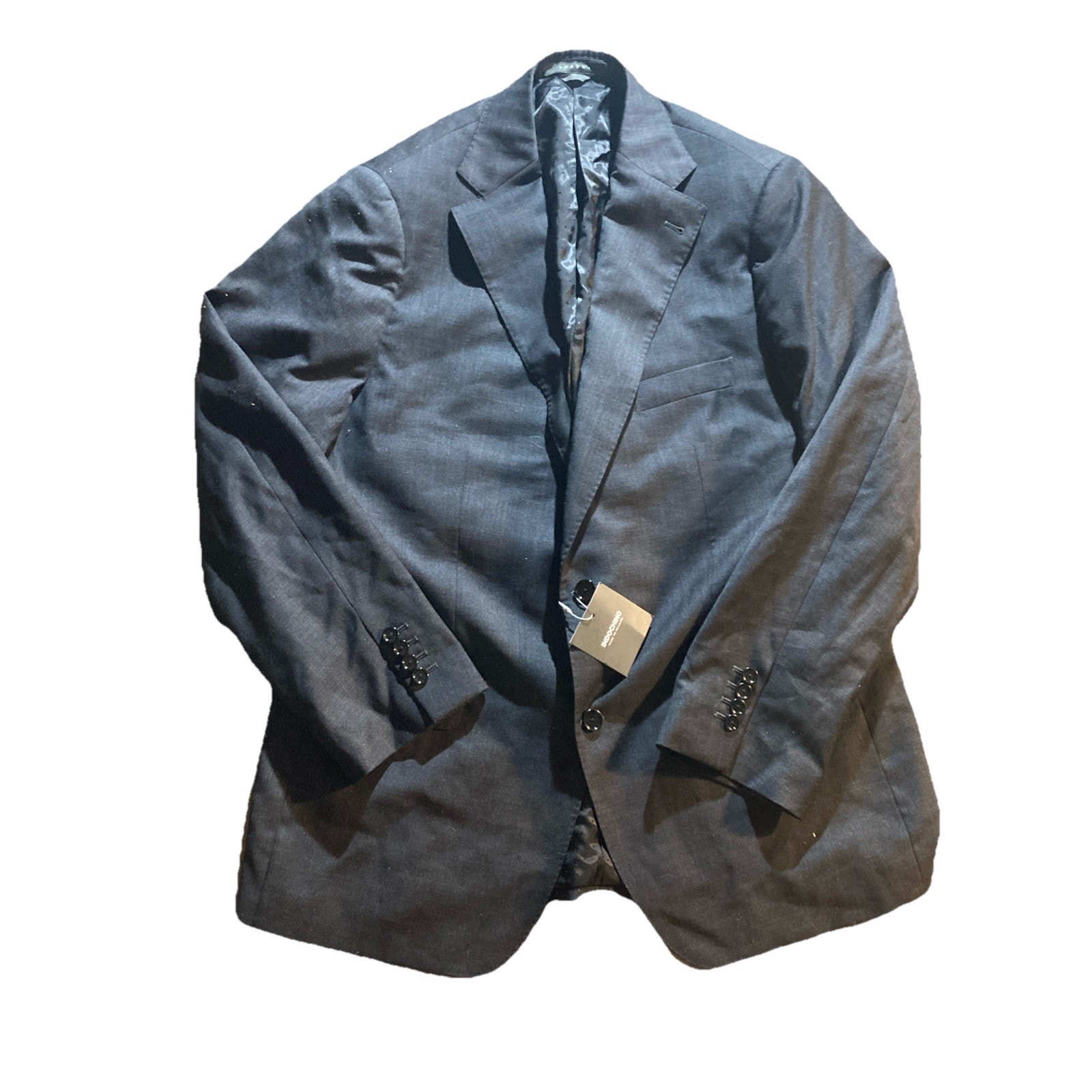 Nwt Flaws Indochino Blazer Men Black Jacket Wool Cashmere Luxury Made To Measure — image 3 of 8
